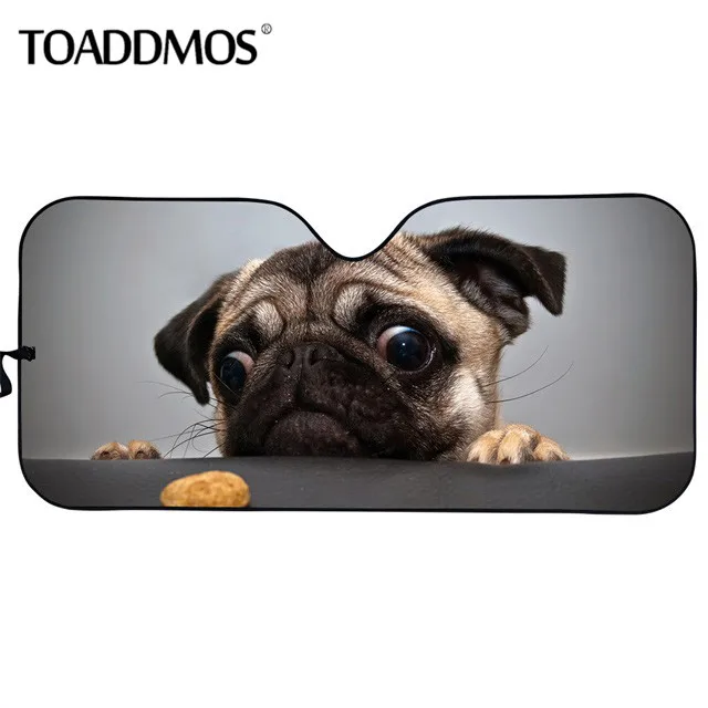 Солнцезащитный козырек TOADDMOS для лобового стекла автомобиля с милым рисунком