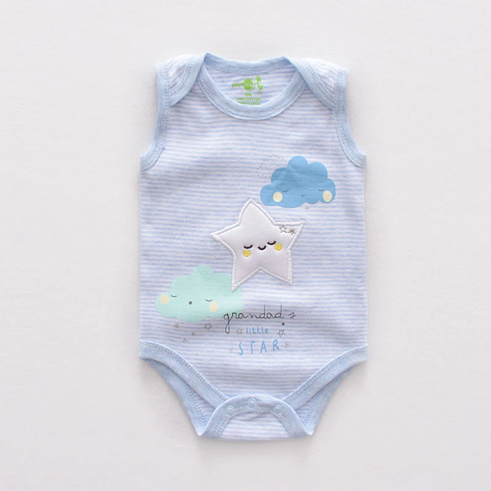 New Baby Rompers Short Sleeve Rabbit Printed Cotton Floral Overalls Newborn Clothes Roupas De Bebe Boys Girls Jumpsuit&clothing - Цвет: PYF0099