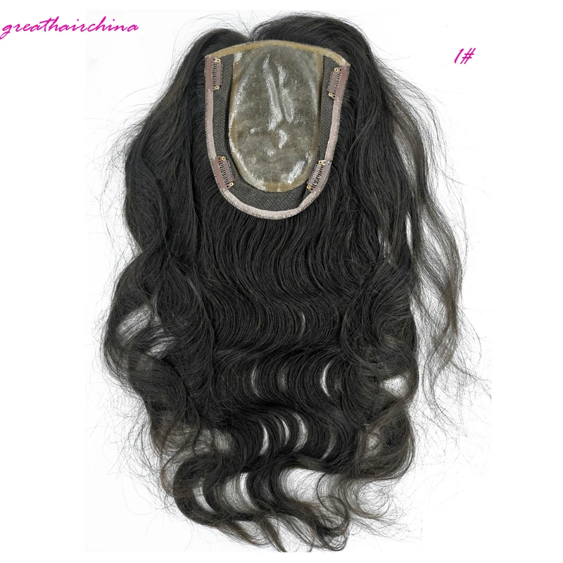 14inch 1 Color 1 шт., 5X6 дюймов, европейские волосы на застежке, прямые человеческие волосы на шнуровке с кружевом и полиуретановыми накладными волосами remy, различные цвета на выбор - Парик Цвет: 14inch 1 Color