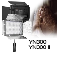 yongnuo yn300 yn300ii dimmable 5600k camera shooting light video led lights with color filters for youtube video photography