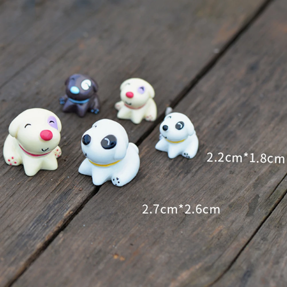 4 шт. Симпатичные смолы собака щенок миниатюрная кукла модель пейзаж мебель