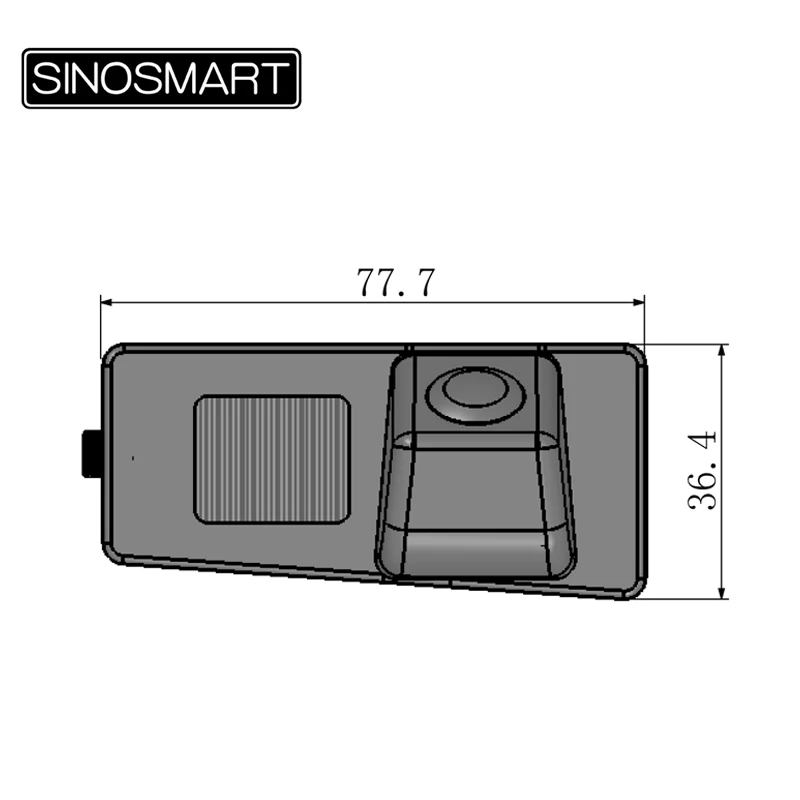 SINOSMART HD специальная парковочная камера для Ssangyong Korando REXTON W Kyron Actyon 2011 до 2013
