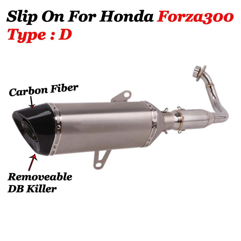 Слипоны для Honda Forza300 2017 2019 полная мотоциклетная система GP выхлопная труба из