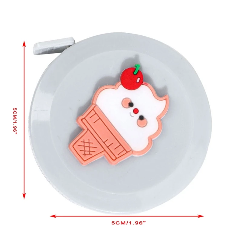 

Mini Cartoon Small Tape Measure Portable Clothing Soft Ruler Key Ring Tape Measure Telescopic Ruler High Precision Tape