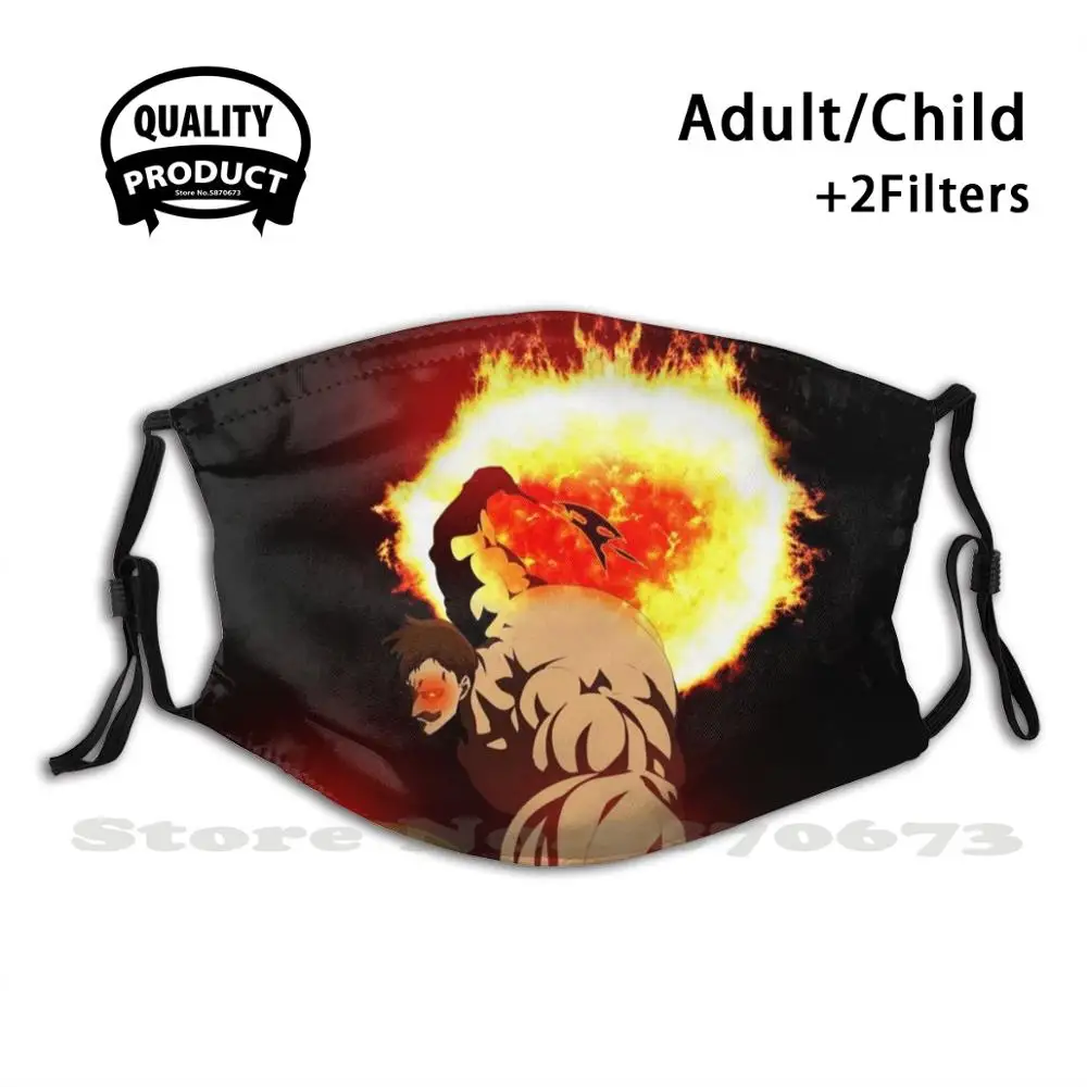 

Защитные маски Nanatsu No Taizai - Escanor ( The Sin Of Pride), модные защитные маски The Sin Of Pride Escanor Nanatsu No Taizai Anime Sun