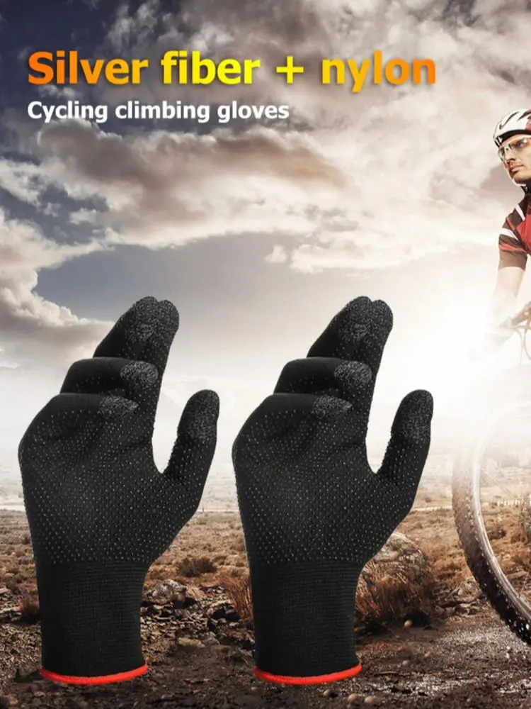 Anti Slip Touch Screen Gloves Men Women Breathable Sweatproof Knit Thermal Gloves for PUBG Mobile Phones Gaming Biking Gloves