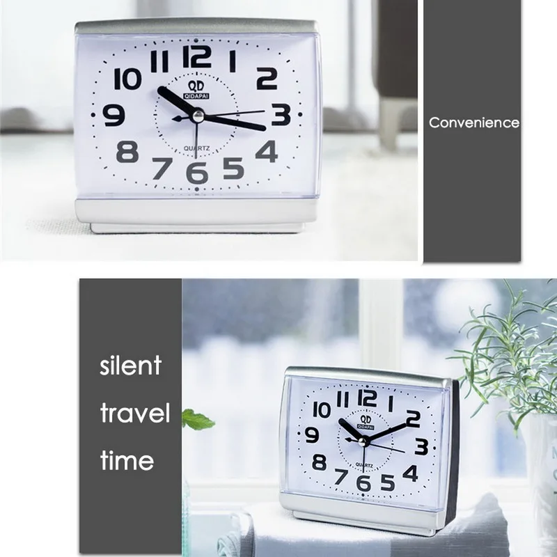 Настольные часы для спальни кровати будильники рядом со студентами пластиковые