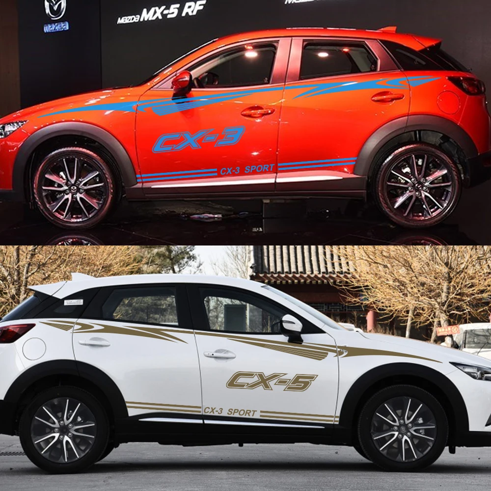 1 комплект Авто Светоотражающие виниловые наклейки на авто боковой двери юбка