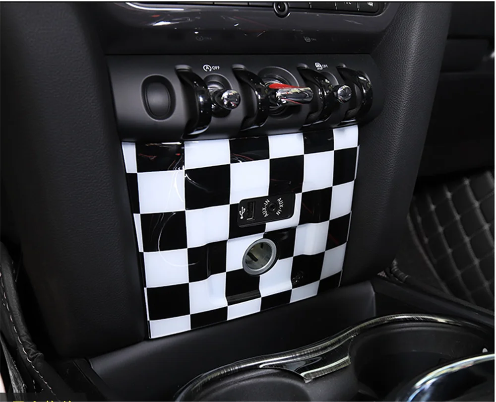 

Dashboard USB Cigarette Lighter Panel Hatch Protector Cover Cap Trim ABS for Mini Cooper F Series F60 Countryman Decoration