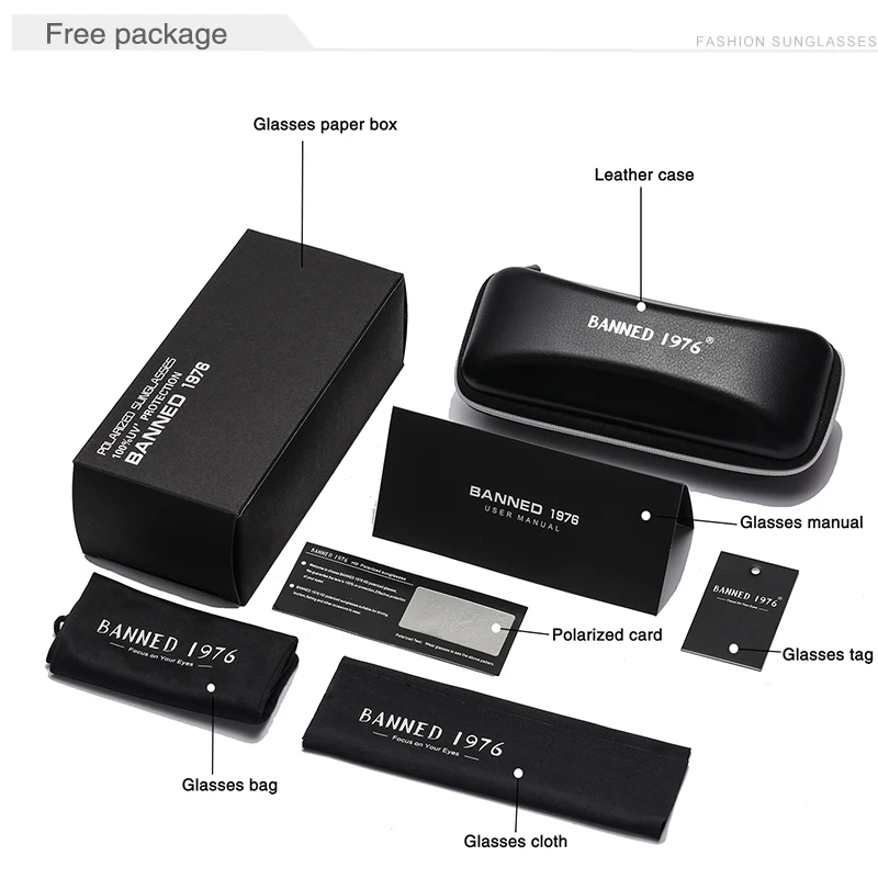 Запрещено Модные солнцезащитные очки для мужчин Поляризованные вождения