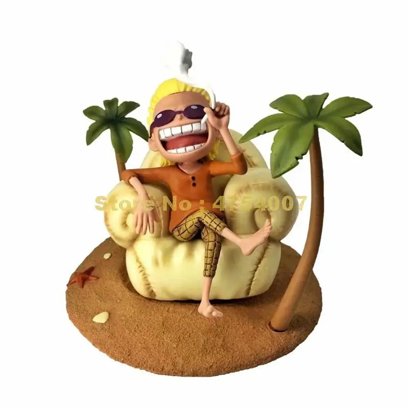 Аниме цельный сидячий диван летний донкиксот дофламинго отпуск ПВХ экшн-фигурка