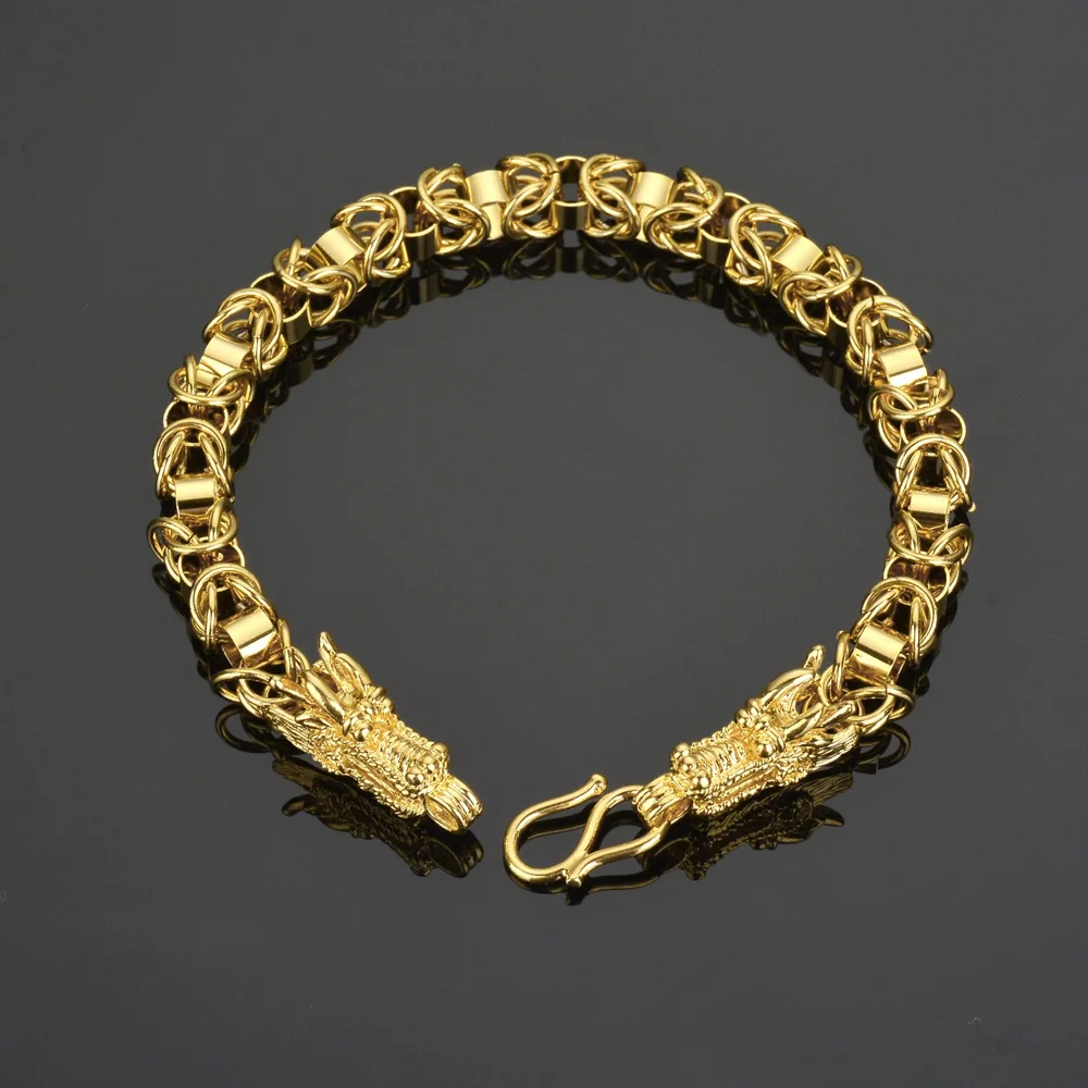 Мужской браслет из нержавеющей стали мужской оптовая продажа с головой дракона
