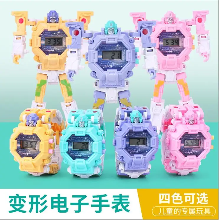 

Kids watches deformed clock puzzle robot plastic electronic display reloj nio and reloj nia smart watch kids montre enfant