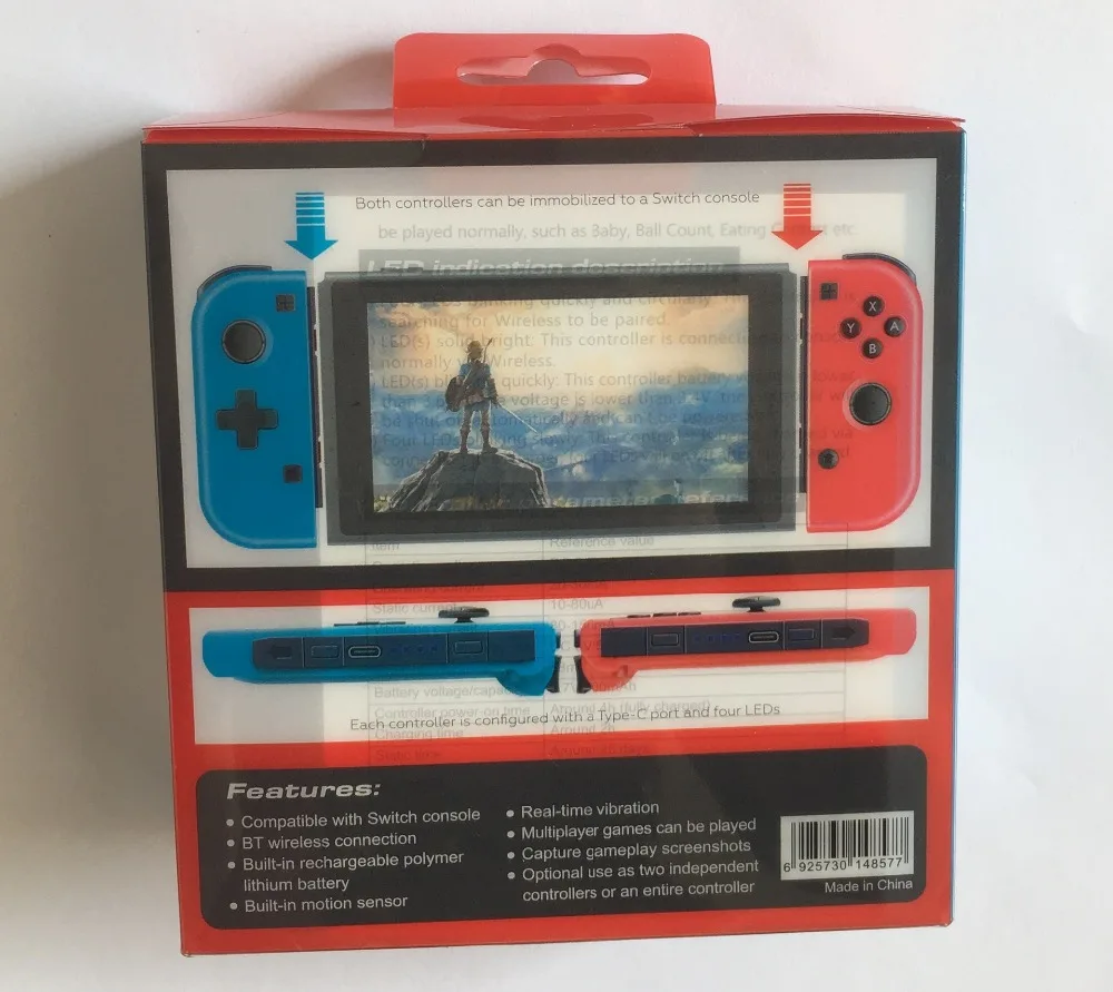 3,7 в/300 мАч Bluetooth беспроводной игровой контроллер геймпад рукоятка джойстик Joy-Con(L/R) для Nintendo коммутатор NS игровая консоль