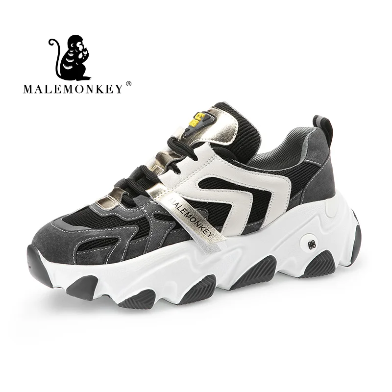 Женские дышащие кроссовки удобная повседневная обувь на платформе шнуровке