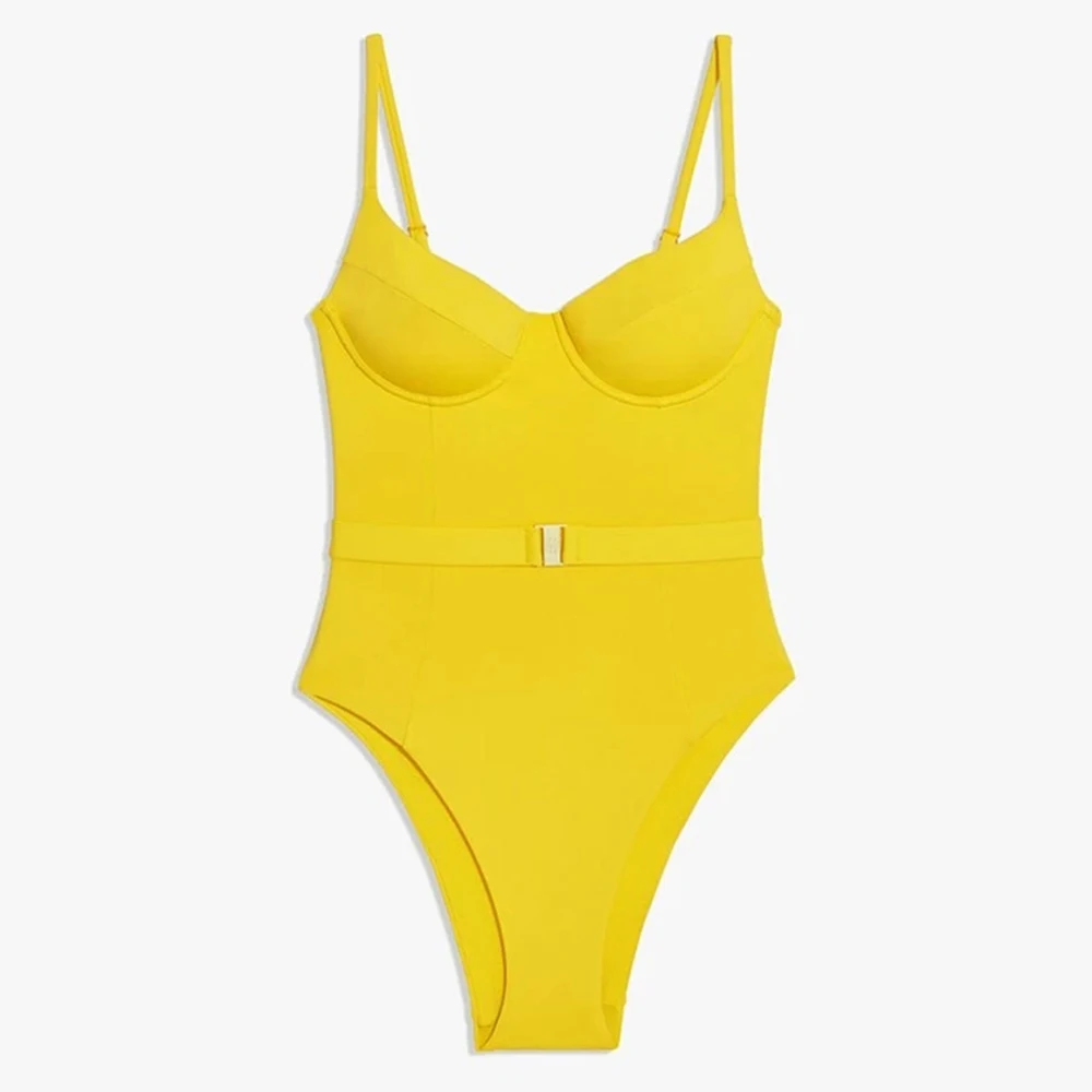 Розовый купальник женский Одна деталь Для женщин 2020 пуш-ап подходит для размера