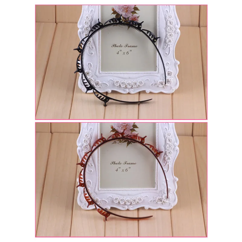 Черный зажим для волос заколка приносите обруч Многоэтажный Wisp Air Weave головной