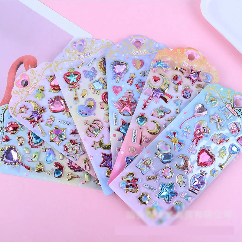 

20 pcs/lot Creative Diamond Stickers Cute Decorative Stationery Sticker Scrapbooking Phone DIY Diary Album Stick Label
