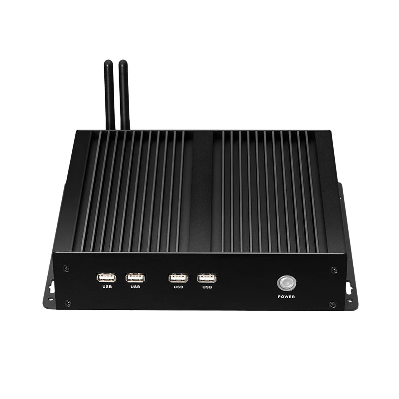 Verkauf BEBEPC Industrie Fanless Mini Rechen 4 COM Pentium 2117U Celeron 1037U Windows XP Mini PC 4 * RS232 Wifi 8 * Usb Ubuntu Linux PC
