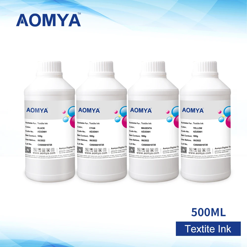 

Aomya 12x500ml Digital Textile Ink for Epson R280 R290 R330 L800 L801 L805 L1800 1390 1400 1410 R1800 R1900/2000 F2000 DTG Ink