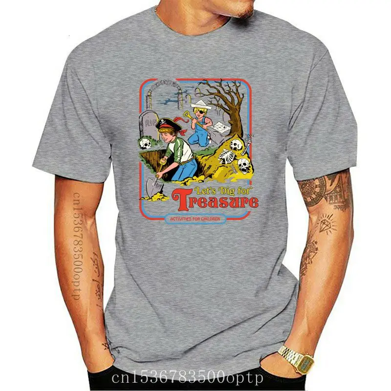 

New Lets Dig For Treasure T Shirt Mens Novelty Short Sleeved 100% Cotton Tee O-neck T-shirt Slim Fit Apparel Tshirt Friend Gift