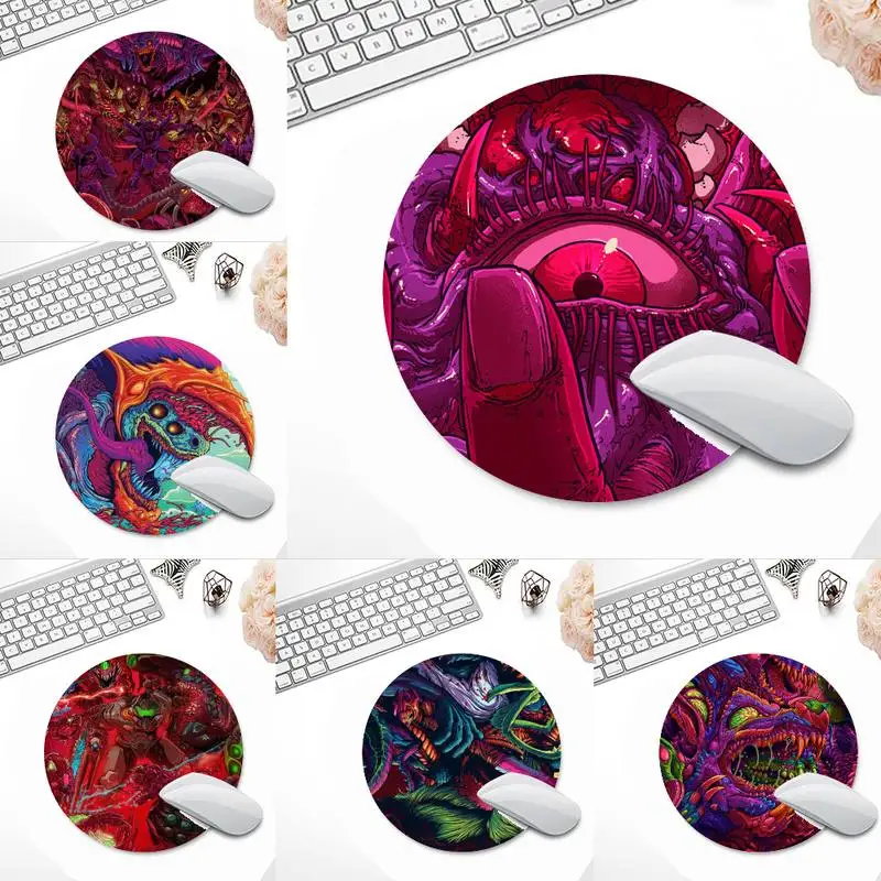 

Hyper Beast Ghost Office Mice Gamer Soft Desk Table Protect Game Office Work Round Mouse Mat pad XL Non-slip Laptop Cushion