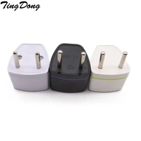 tingdong 1pcs universal au us uk to eu ac power plug travel adapter outlet converter socket for traveller or home use