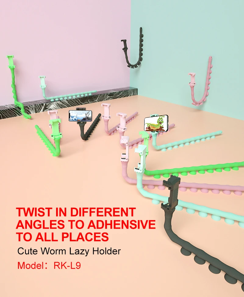 Новый милый гусеничный ленивый кронштейн Кронштейн для мобильного телефона