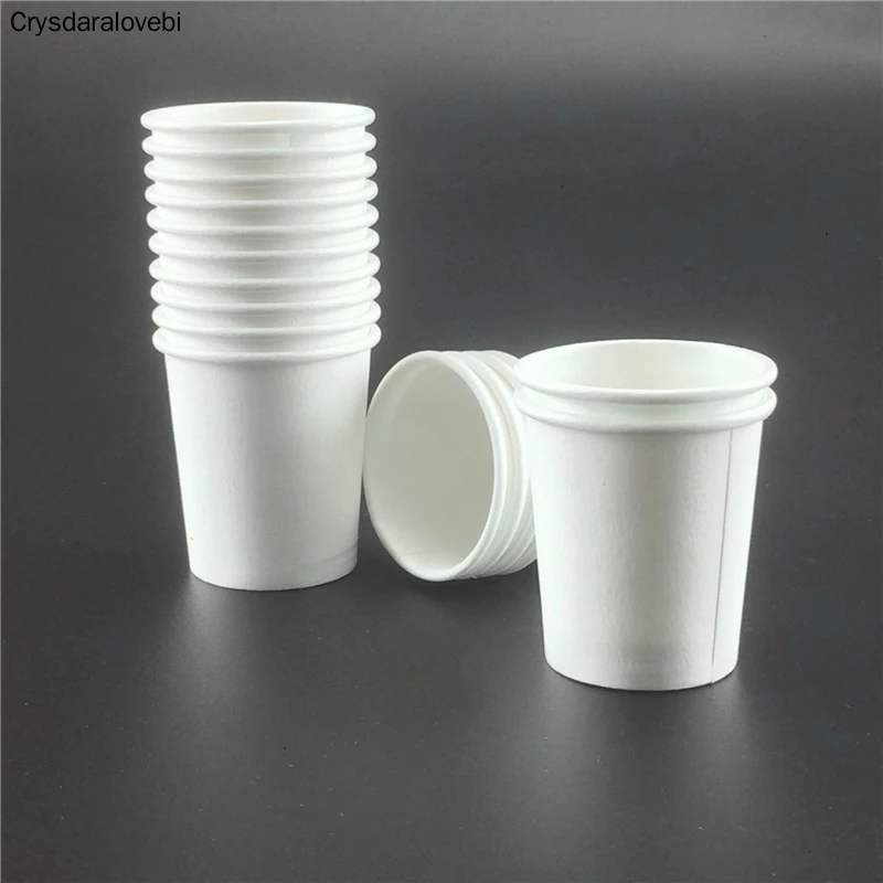 

500pcs X 30ML Mini White Disposable Paper Tasting Cups Thicken Wine Drinking Cup Wholesale