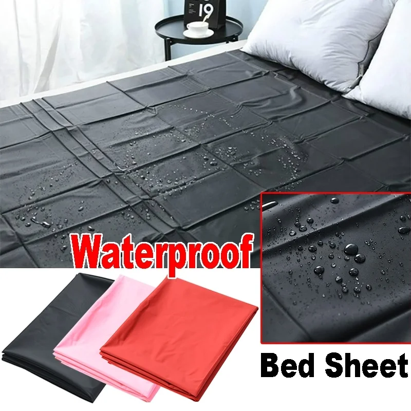 

Waterproof Adult Bed Sheets PVC Vinyl Mattress Cover Allergy Relief Bed Bug Hypoallergenic S-e-x Game Bedding Sheets S/M/L
