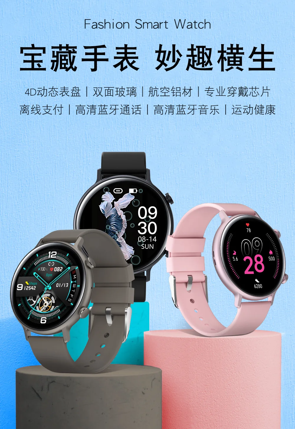 

GW33Pro Man Female Smartwatch Answer Call Smart Watch 2020 ECG PPG Heart Rate Monitor Blood Pressure for Samsung IPhone