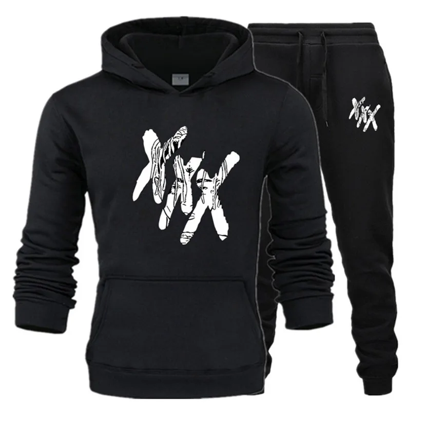 Новый бренд Модный повседневный спортивный пуловер хлопковая толстовка с