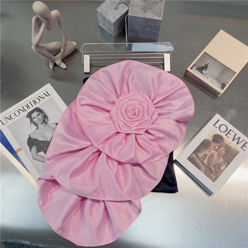 

Large Flower Tube Top Women 2021 Summer New Korean Style Design Slim Fit Off Shoulder Hollow Sexy Lady Tank Part Wear