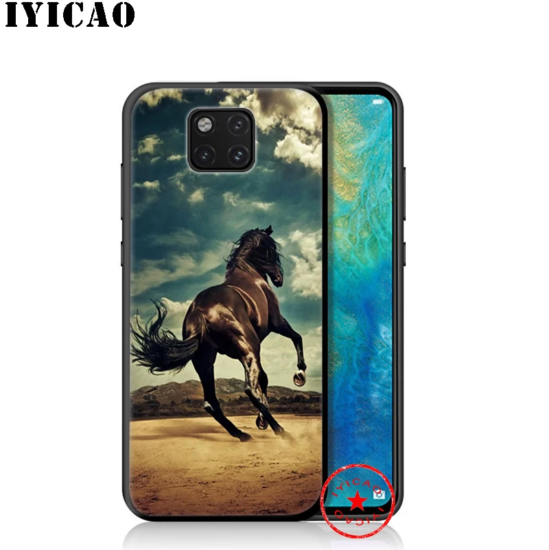 Мягкий чехол IYICAO Fine Horse Art Для huawei P30 P20 P10 P9 P8 2017 2016 2015 P Smart Z Plus 2019 mate 20 10 Lite Pro Mini |