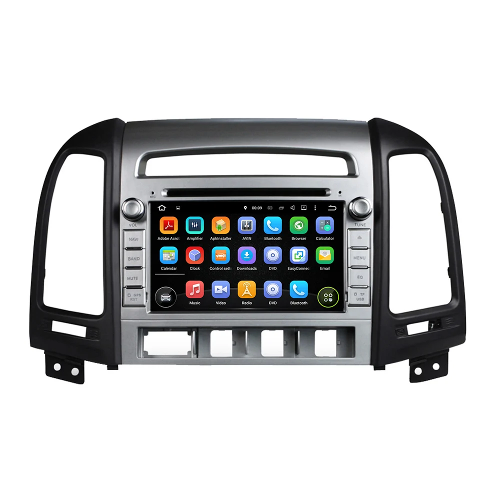 7 &quot2 Din Android 10 0 Автомобильный мультимедийный плеер 8 ядро для Hyundai Santa Fe 2006 2011 DVD
