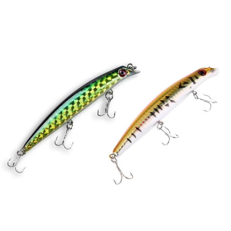 2 шт. 3D глаза Crank блесна приманка твердая для рыбалки на высоком каблуке 12 см/15 г 3