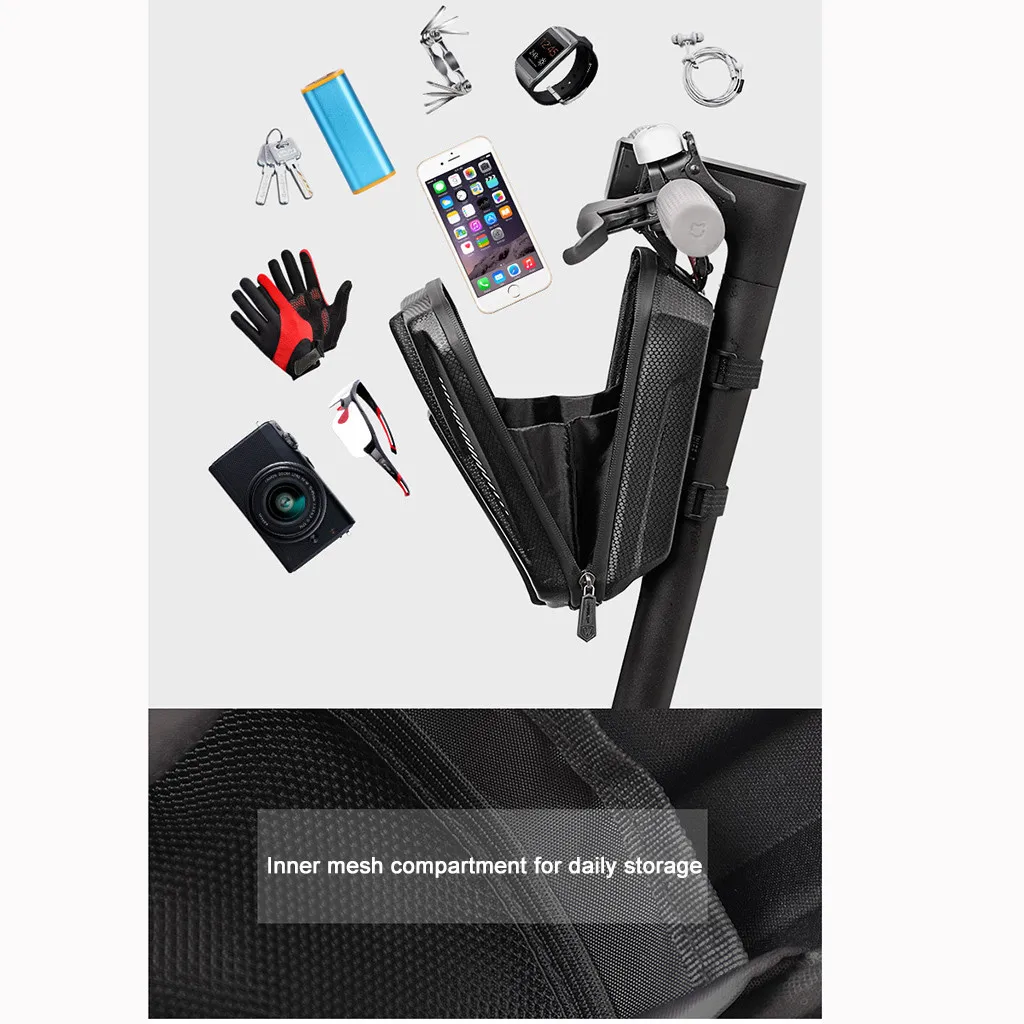 Жесткая оболочка велосипедные сумки передняя Верхняя Рамка сумка черные