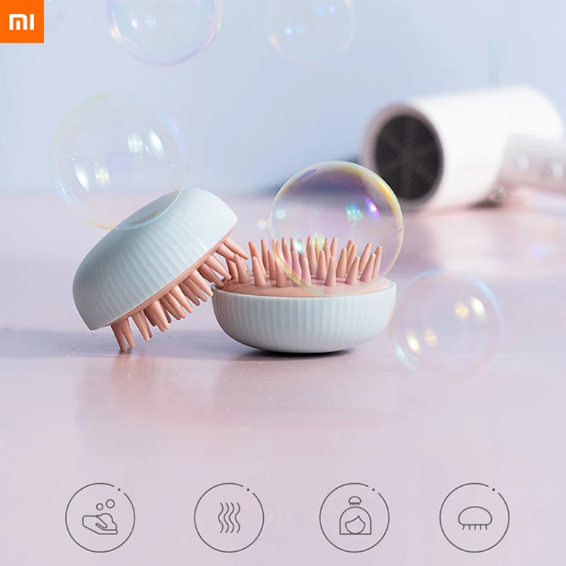 Силиконовая расческа для массажа головы Xiaomi Jordan Judy мытья волос и шампуня щетка