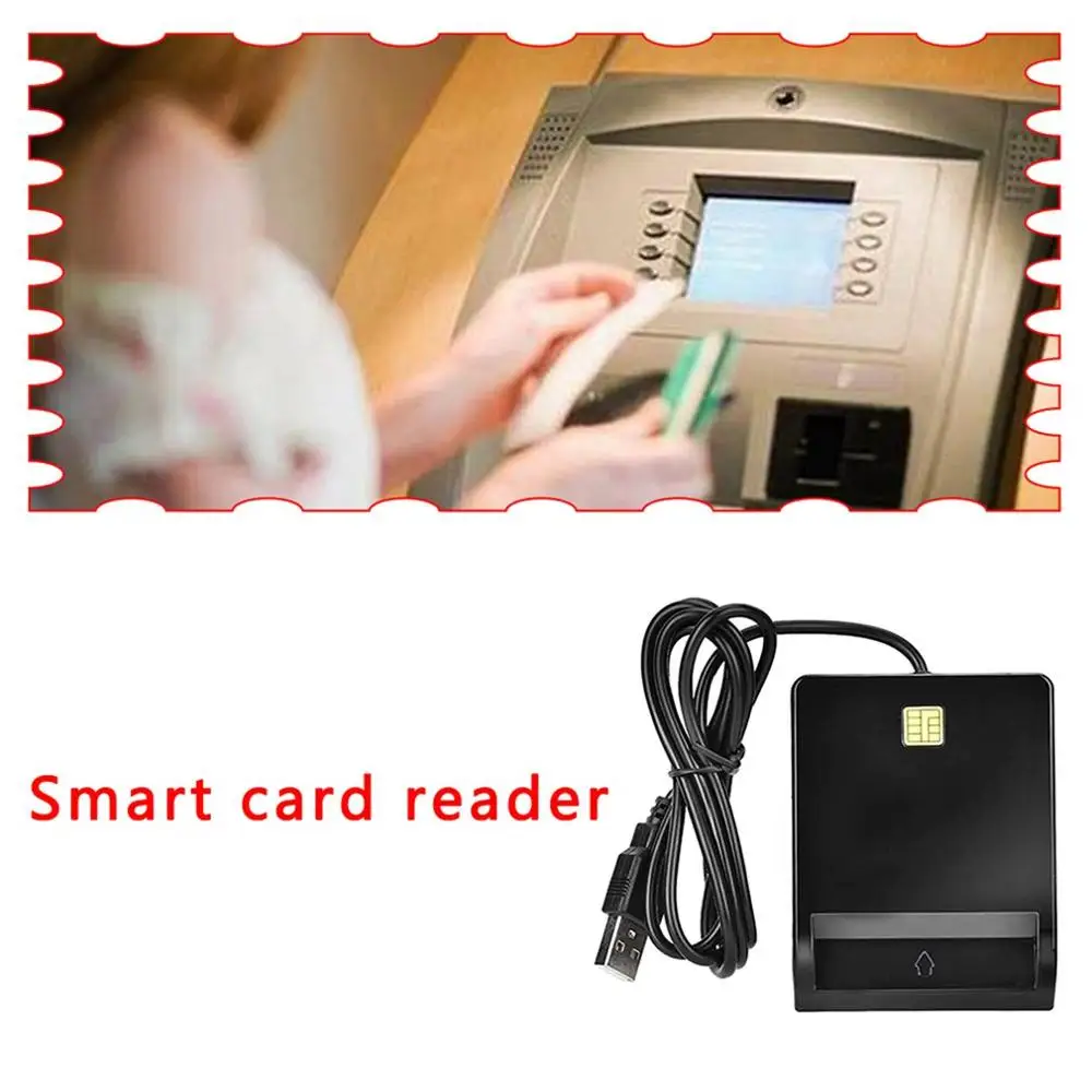 Считыватель смарт карт Usb Sim кардридер для банковских Ic / Id Emv Tf Mmc Ccid Iso 7816