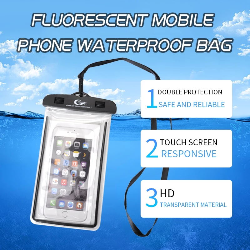Водонепроницаемый чехол для сотовых телефонов плавания подводный с диагональю 3