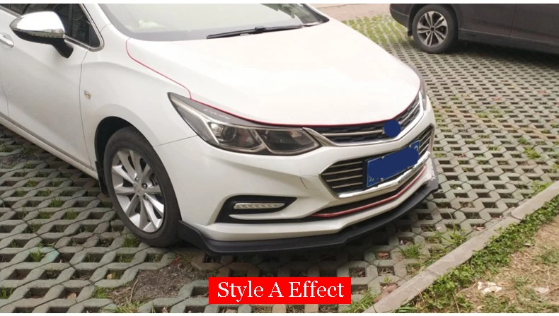 Для Chevrolet Cruze передний бампер для губ нижний бампер диффузор защитная пластина спойлер комплект обшивки автомобиля Стайлинг