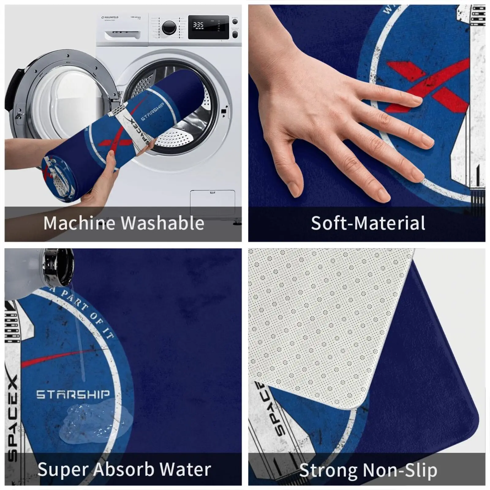 Starship: смотрите как это произойдет или станет его частью коврик подушка мягкий