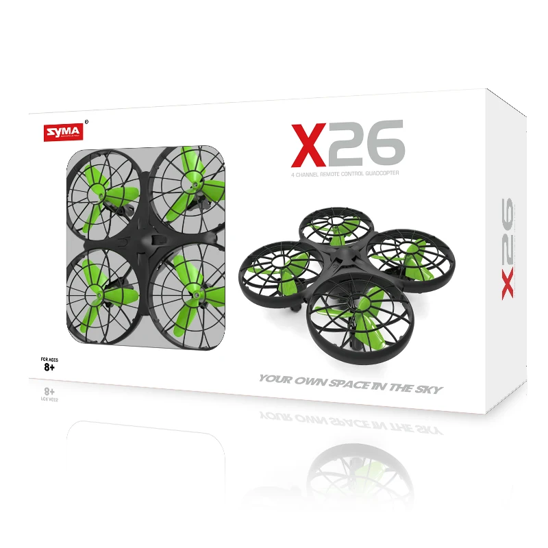 Syma X26 Rc Helicopter Mini Drone Infrared Obstacle Avoidance Sensory Toys Remote Control Aircraft for Children Kids Toy | Игрушки и