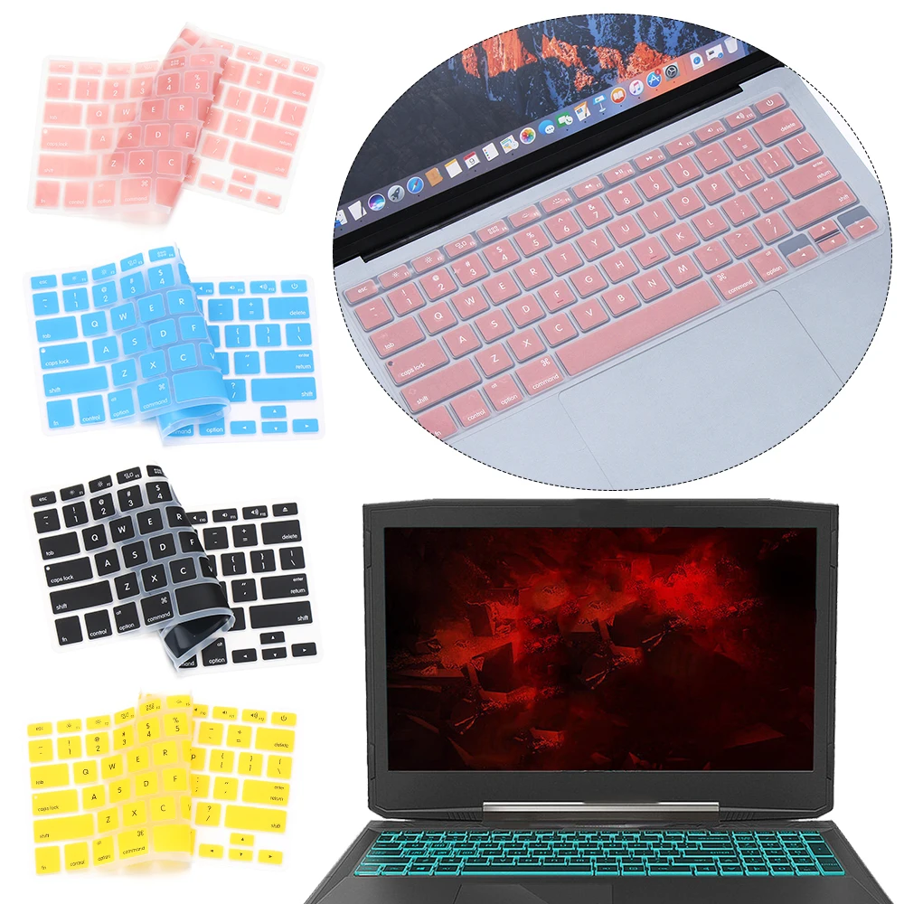 Силиконовая накладка на клавиатуру для Apple Macbook Pro Air аксессуары компьютера 13 15 17