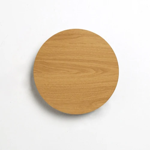 Wood color Современный Креативный светодиодный потолочный светильник eclipse с комбинированным инженерным фоном, круглый потолочный светильник для спальни - Цвет корпуса: Wood color