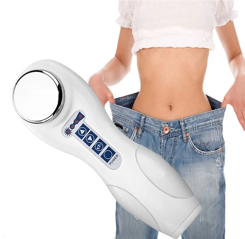 Бренд Мини 1 МГц ультразвуковой массажер для похудения кавитация машина для ухода за кожей ультразвуковая терапия ожирения устройство тонкой талии