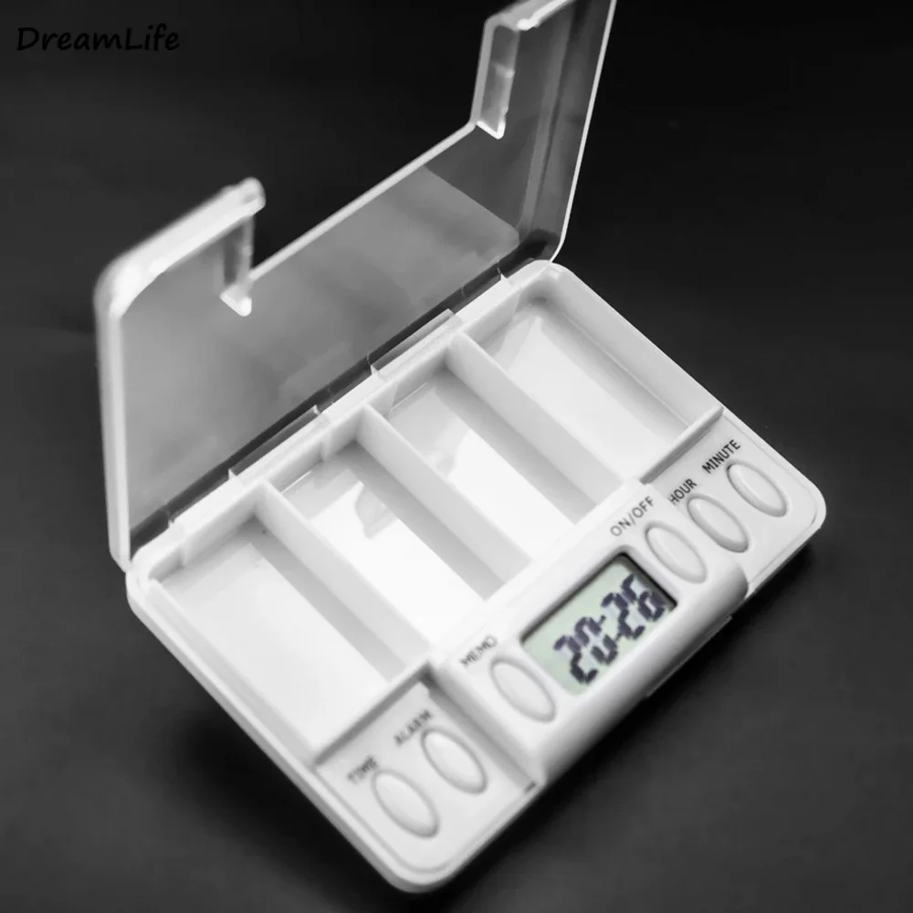 Электронный сроки напоминание медицина ящик для хранения 4 сетки коробки