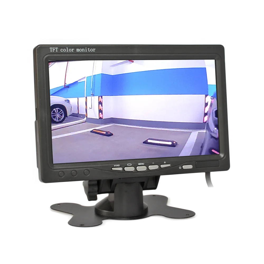 DIYSECUR DC12V-24V 7 &quotTFT LCD задний вид автомобиля монитор с дистанционным управлением
