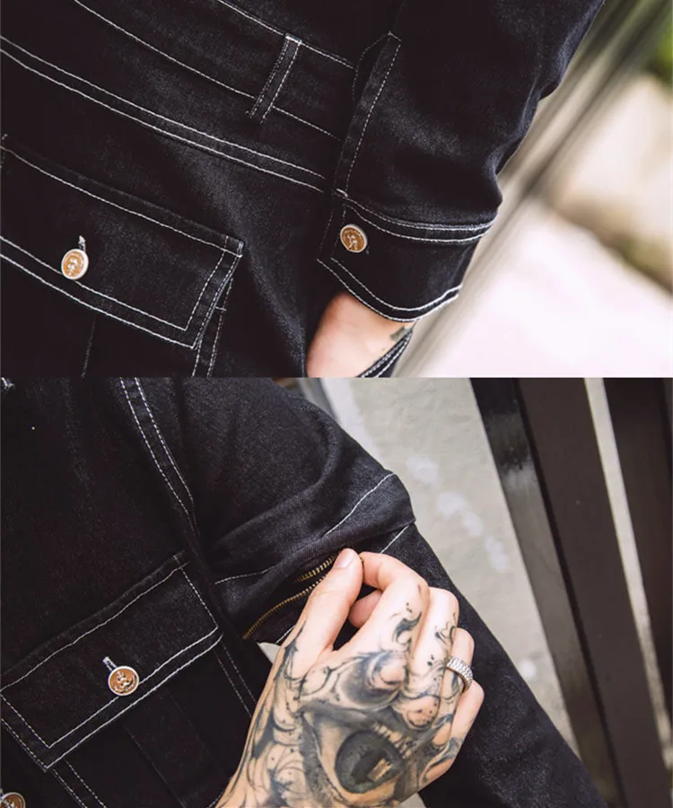 

Jeans Jumpsuits Men One Piece Overalls Cotton Ripped Denim Rompers Embroidery Design Spring Summer Autumn Male Clothes 2020 New