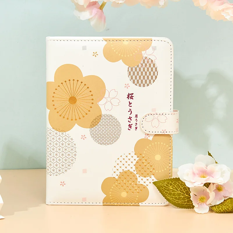 

Cute Rabbit PU Buckle Diary Journal Travel Diy Notebook School Kids Gift Item Colored Inside Pages Planner Accessories 2022